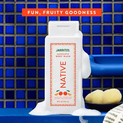 Native Body Wash for Women & Men Limited Edition Jarritos Mandarin 18 fl oz - Imperfect Container - Image 4