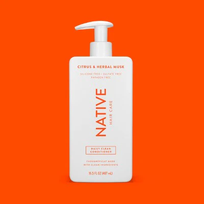 Native Citrus & Herbal Musk Daily Conditioner for Men & Women 16.5 fl oz - Imperfect Container - Image 9