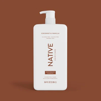 Native Coconut & Vanilla Hair Moisturizing Shampoo 36 fl oz - Imperfect Container - Image 8