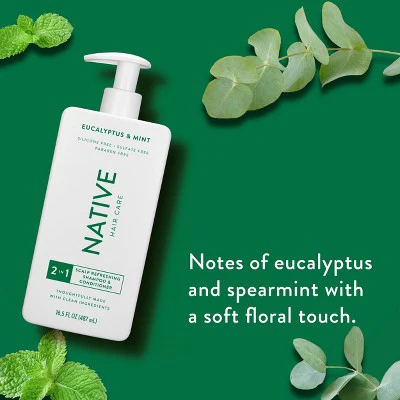 Native Eucalyptus & Mint Scalp Refreshing 2-in-1  16.5 fl oz - Imperfect Container - Image 2