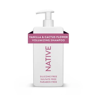 Native Fall Seasonal Vanilla & Cactus Flower Volumizing Shampoo 16.5 fl oz - Imperfect Container - Image 2
