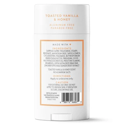 Native Limited Edition Deodorant Toasted Vanilla & Honey 2.65oz - Imperfect Container - Image 10