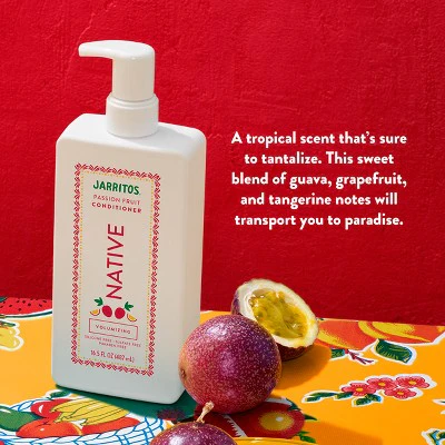 Native Limited Edition Jarritos Passion Fruit Volumizing Conditioner 16.5 fl oz - Imperfect Container - Image 4