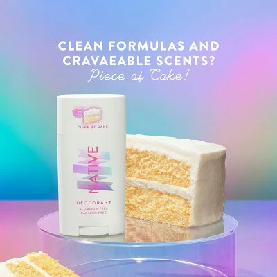 Native Limited Edition Solid Deodorant Vanilla Piece of Cake 2.65oz - Imperfect Container - Image 3