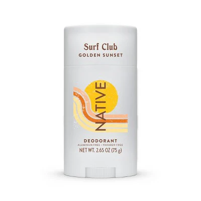 Native Limited Edition Surf Club Deodorant Golden Sunset 2.65 oz - Imperfect Container