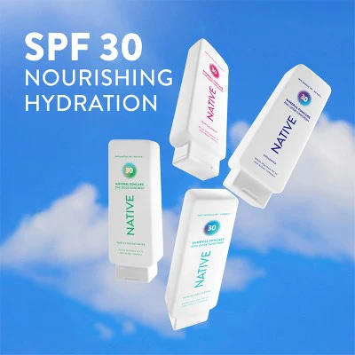 Native Mineral Sunscreen with Zinc Oxide Tropical Breeze SPF 30 7oz - Imperfect Container - Image 6