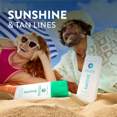 Native Mineral Sunscreen with Zinc Oxide Unscented SPF 30 7oz - Imperfect Container - Image 10