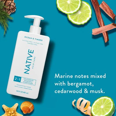 Native Ocean Timber Moisturizing 2-in-1 for Men & Women 16.5 fl oz - New - Image 2
