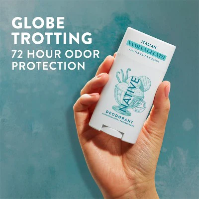 Native Passport Limited Edition Global Flavors Deodorant Italian Vanilla Gelato 2.65 fl oz - Imperfect Container - Image 4