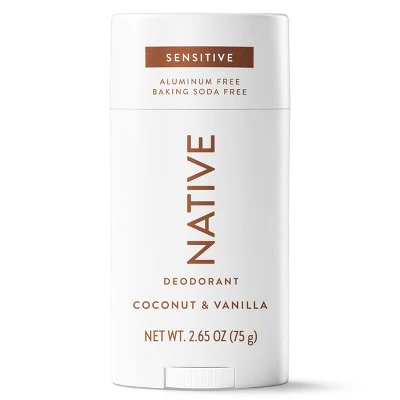 Native Sensitive Solid Deodorant for Women & Men Coconut & Vanilla 2.65oz - New - Image 9