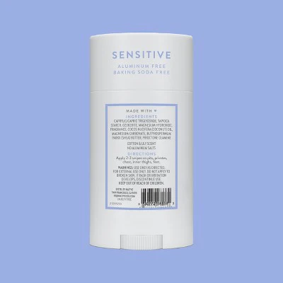 Native Sensitive Solid Deodorant Cotton & Lily  2.65oz - New - Image 9