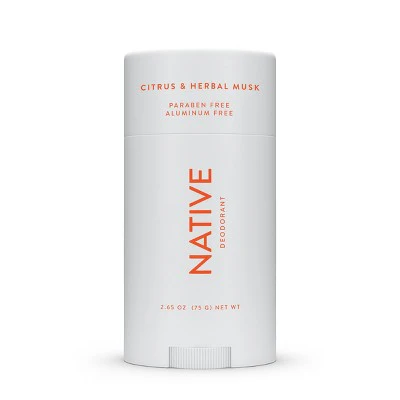Native Solid Deodorant for Men & Women Citrus & Herbal Musk 2.65oz - Imperfect Container