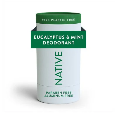 Native Solid Deodorant for Men; Women Eucalyptus; Mint Aluminum; Plastic Free 2.65oz - Imperfect Container - Image 10