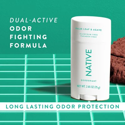 Native Solid Deodorant for Men & Women Palm Leaf & Agave Aluminum Free 2.65oz - New - Image 6