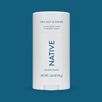 Native Solid Deodorant for Men & Women Sea Salt & Cedar Aluminum-Free 2.65oz - Imperfect Container - Image 8