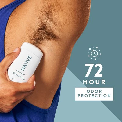 Native Solid Deodorant for Men Cashmere & Rain Aluminum-Free 2.65oz - New - Image 4