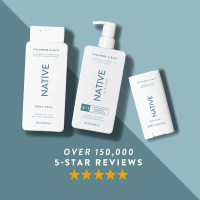 Native Solid Deodorant for Men Cashmere & Rain Aluminum-Free 2.65oz - New - Image 6