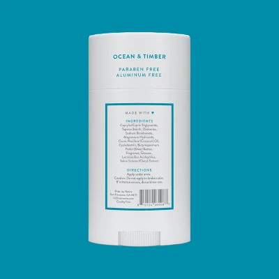 Native Solid Deodorant for Men & Women Ocean & Timber 2.65oz - Imperfect Container - Image 9