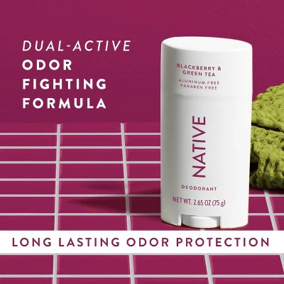 Native Solid Deodorant for Women & Men Blackberry & Green Tea 2.65oz - New - Image 7
