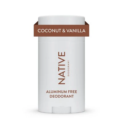 Native Solid Deodorant for Women & Men Coconut & Vanilla 2.65oz - Imperfect Container