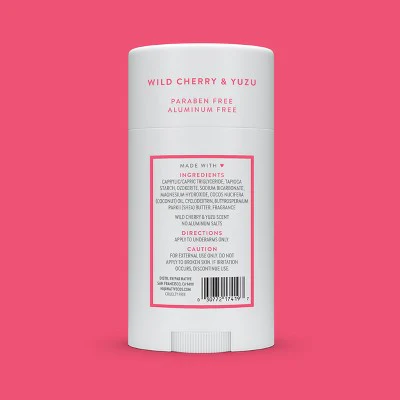 Native Solid Deodorant Wild Cherry; Yuzu 2.65oz - New - Image 9