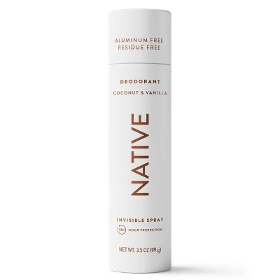 Native Spray Deodorant for Women & Men Coconut & Vanilla 3.5oz - Imperfect Container - Image 9