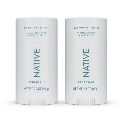 Native Twin Pack Deodorant Cashmere & Rain 4.6oz/2ct - Imperfect Box