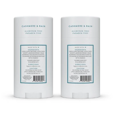 Native Twin Pack Deodorant Cashmere & Rain 4.6oz/2ct - Imperfect Box - Image 4
