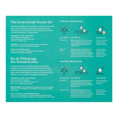 Naturium Icons Serums Starter Gift Set 3ct - Imperfect Box - Image 3