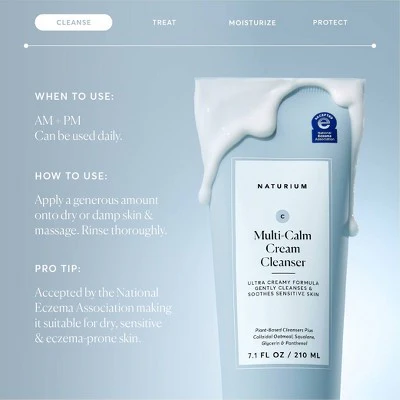 Naturium Multi-Calm Cream Cleanser 7.1 fl oz - Imperfect Container - Image 6