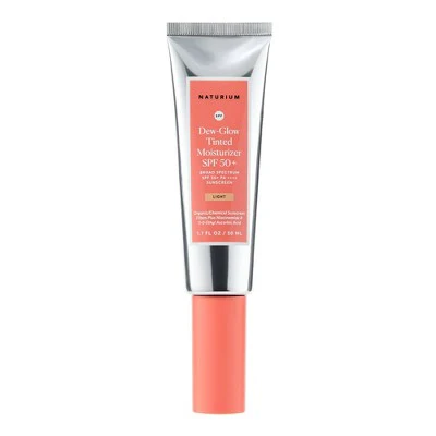 Naturium Tinted Dew Glow Moisturizer SPF 50 1.7 fl oz Light - Imperfect Box