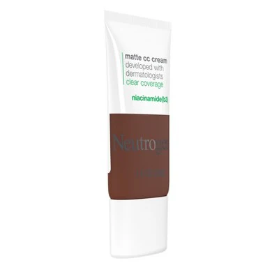 Neutrogena Clear Coverage Flawless Matte Color Correcting Cream, Full-Coverage 10.0 Sienna - New - Image 4