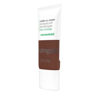 Neutrogena Clear Coverage Flawless Matte Color Correcting Cream, Full-Coverage 10.0 Sienna - New - Image 5