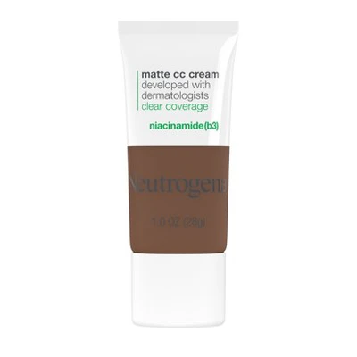 Neutrogena Clear Coverage Flawless Matte Color Correcting Cream, Full-Coverage 9.5 Truffle - New