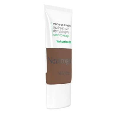 Neutrogena Clear Coverage Flawless Matte Color Correcting Cream, Full-Coverage 9.5 Truffle - New - Image 4