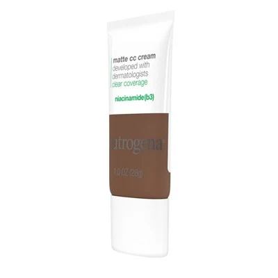 Neutrogena Clear Coverage Flawless Matte Color Correcting Cream, Full-Coverage 9.5 Truffle - New - Image 5