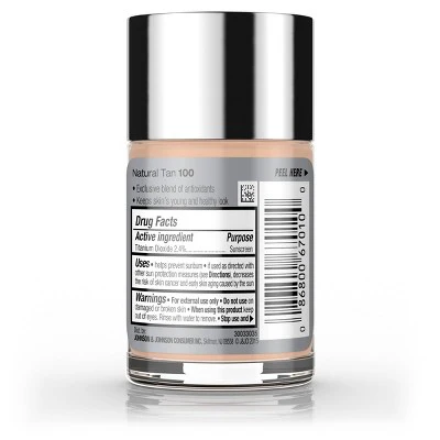 Neutrogena Healthy Skin Liquid Makeup Foundation; Broad Spectrum SPF 20 100 Natural Tan - Imperfect Container - Image 2