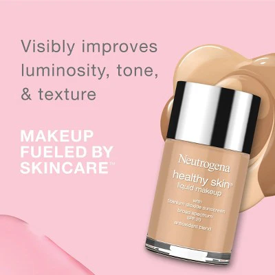 Neutrogena Healthy Skin Liquid Makeup Foundation 80 Medium Beige - Imperfect Container - Image 3