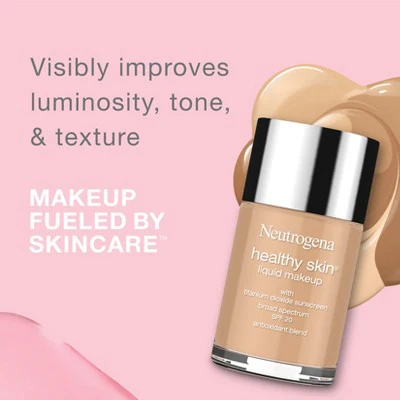 Neutrogena Healthy Skin Liquid Foundation 90 Warm Beige - Imperfect Container - Image 3