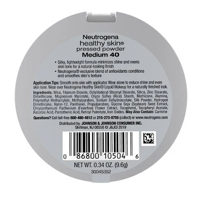Neutrogena Healthy Skin Pressed Makeup Powder Compact 40 Medium 0.34oz - Imperfect Container - Image 2