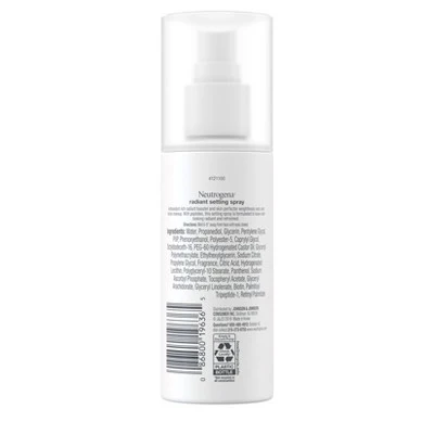 Neutrogena Healthy Skin Radiant Makeup Setting Spray with Antioxidants & Peptides 3.4 fl oz - Imperfect Container - Image 7