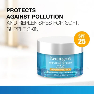 Neutrogena Hydro Boost City Shield Water Face Gel SPF 25 1.7oz - Missing Box - Image 3