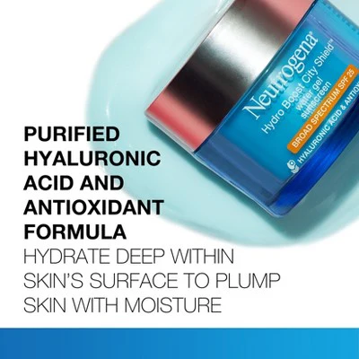 Neutrogena Hydro Boost City Shield Water Face Gel SPF 25 1.7oz - Missing Box - Image 4