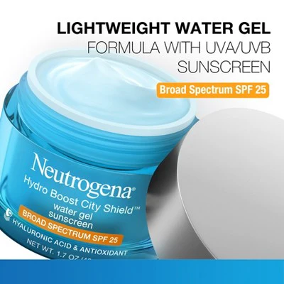 Neutrogena Hydro Boost City Shield Water Face Gel SPF 25 1.7oz - Missing Box - Image 6