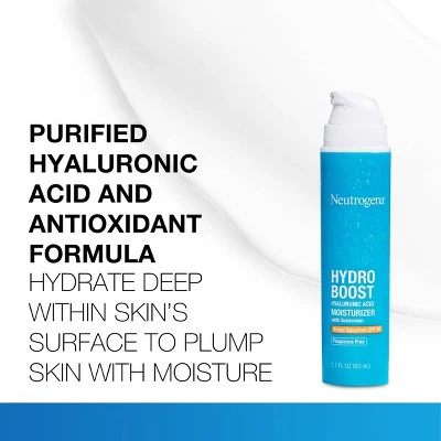 Neutrogena Hydro Boost Hyaluronic Acid Facial Moisturizer to Hydrate & Soothe Dry Skin SPF 50 1.7 fl oz - Imperfect Box - Image 3
