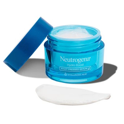 Neutrogena Hydro Boost Hyaluronic Acid Night Pressed Face Serum 1.7oz - Imperfect Box - Image 2