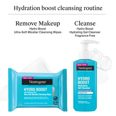 Neutrogena Hydro Boost Hydrating Facial Cleanser and Makeup Remover 7.8 fl oz - Imperfect Container - Image 11