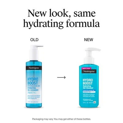 Neutrogena Hydro Boost Hydrating Facial Cleanser and Makeup Remover 7.8 fl oz - Imperfect Container - Image 2