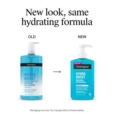 Neutrogena Hydro Boost Hydrating Facial Cleanser and Makeup Remover 16 fl oz - New - Image 3
