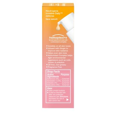 Neutrogena Invisible Daily Defense Sunscreen Face Serum SPF 60 1.7 fl oz - New - Image 10